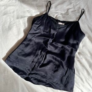 Navy Blue Large Silk Lined Cami